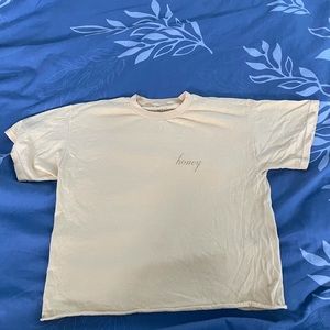 Brandy Melville Honey Cropped shirt